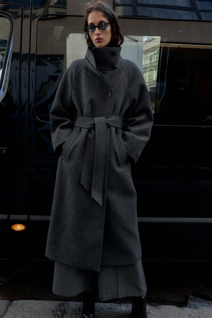 Adriana Wool Belt Coat
