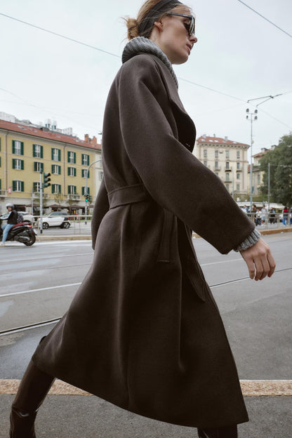 Adriana Wool Belt Coat