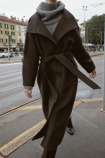 Adriana Wool Belt Coat