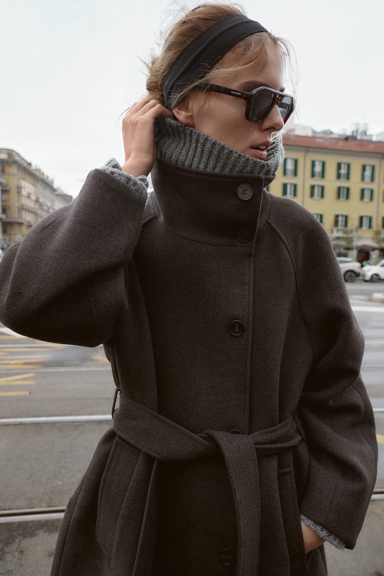 Adriana Wool Belt Coat