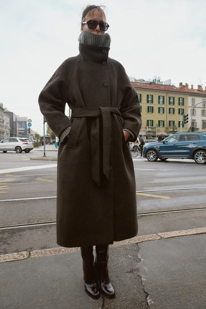 Adriana Wool Belt Coat