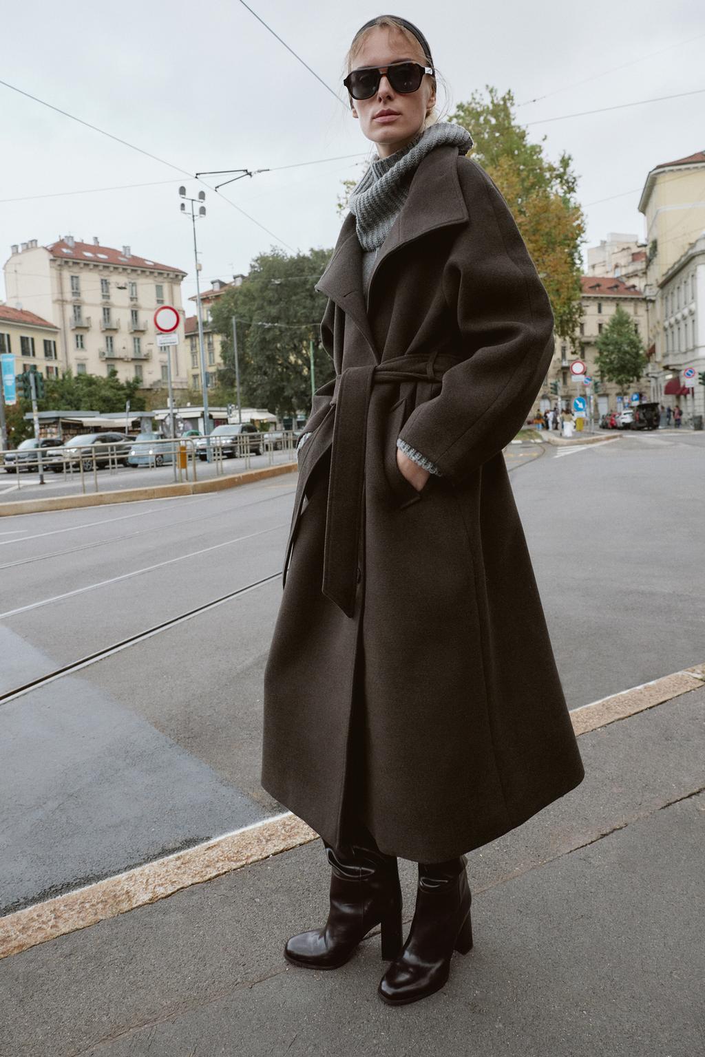 Adriana Wool Belt Coat