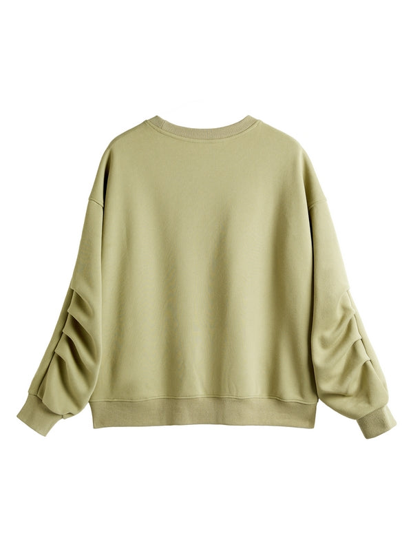 Smile Print Pull Over Oversized Hoodie