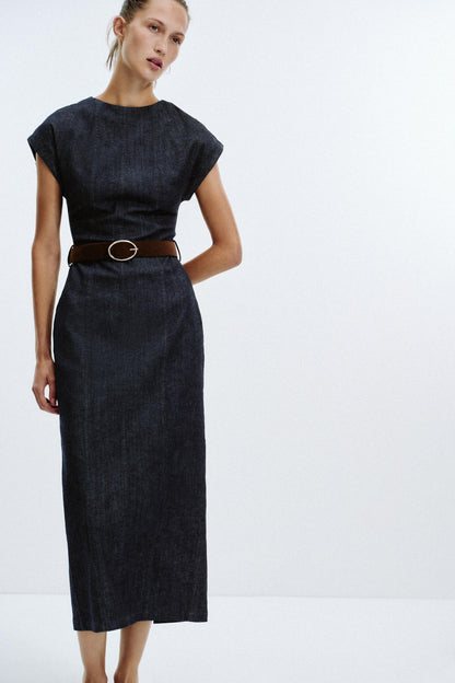 Delphine Fitted Midi Dress