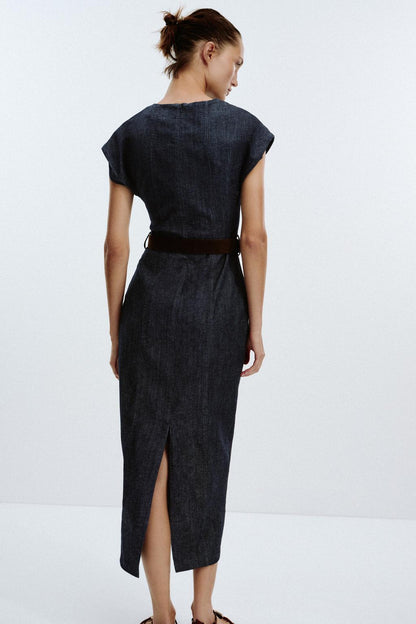 Delphine Fitted Midi Dress