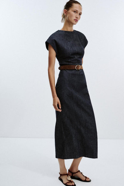 Delphine Fitted Midi Dress