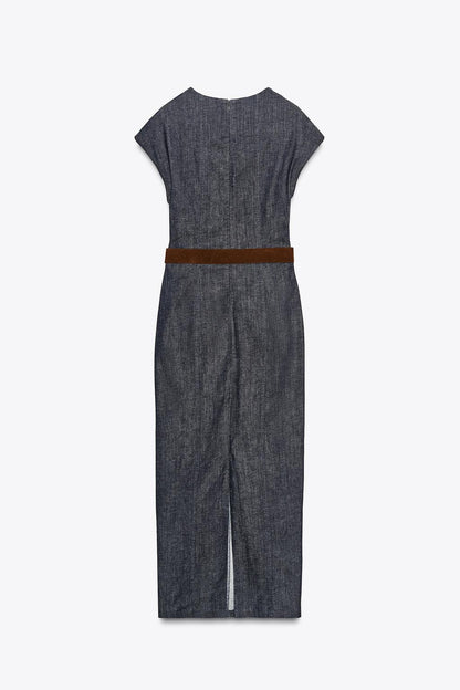 Delphine Fitted Midi Dress