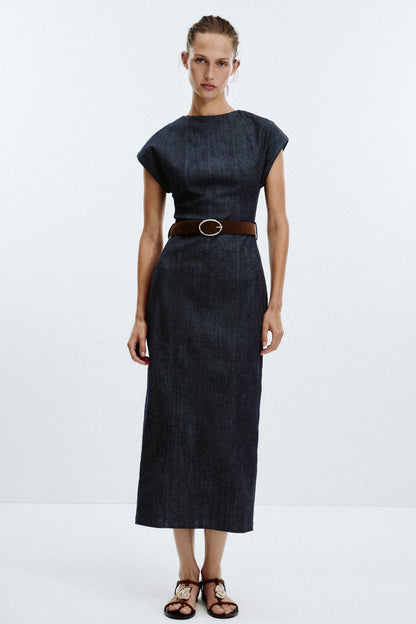 Delphine Fitted Midi Dress
