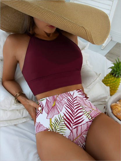 Justina® | High neck bikini top with hot thong