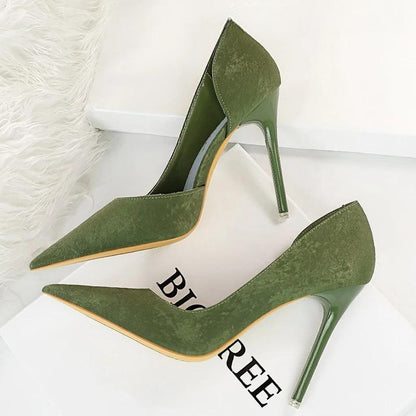 Designer Woman Pumps Pointed Toe High Heels for Parties