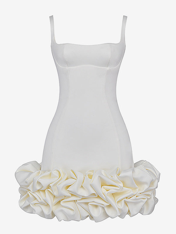 Sleeveless Mini Dress Backless Cupcake Hem Birthday Party Dresses