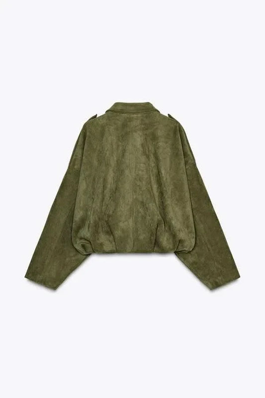SUEDE BOMBER JACKET