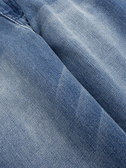 Low Rise Washed Bootcut Jeans