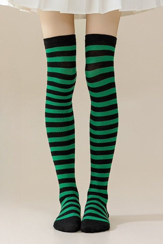 Striped Knee High Socks
