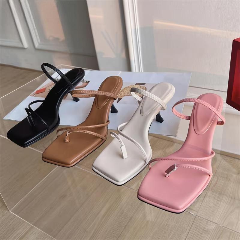 Summer Slipper Low Thin Heel Peep Toe Sandal for Women