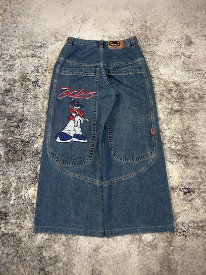 Streetwear Oversized Pockets Boyfriend Jeans