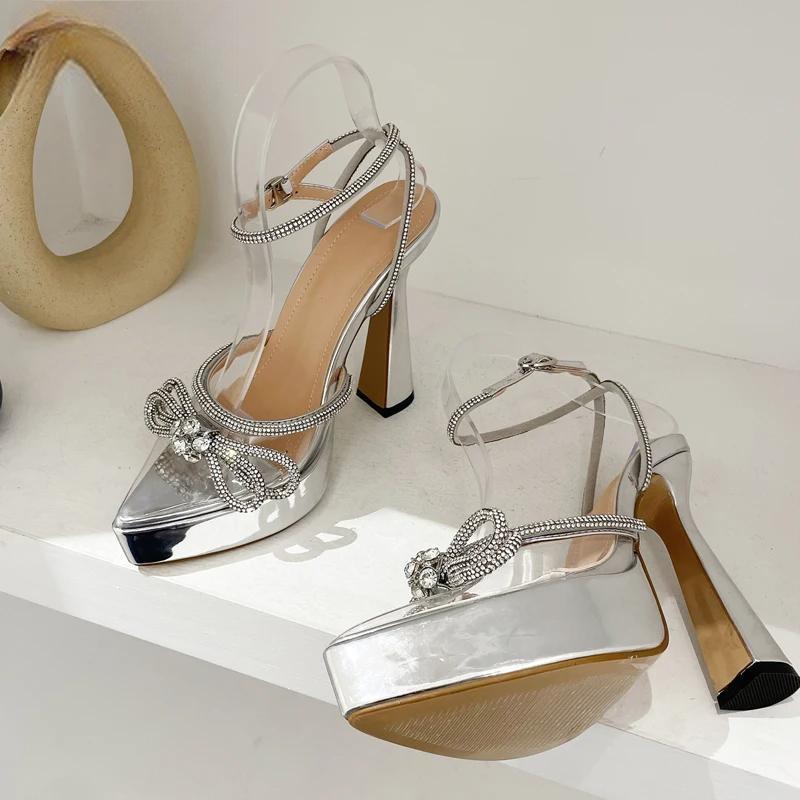 Clear PVC High Heels Women Pumps