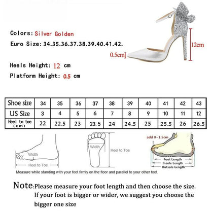 High Heel Pointed Toe Stiletto Sandals with Hollow Strap - Sexy and Elegant