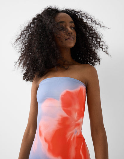 Elodie - Bandeau Flower Dress