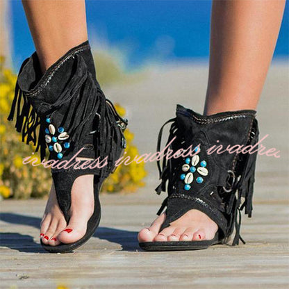 Retro Casual Tassel Roman Beach Women's Shoes
