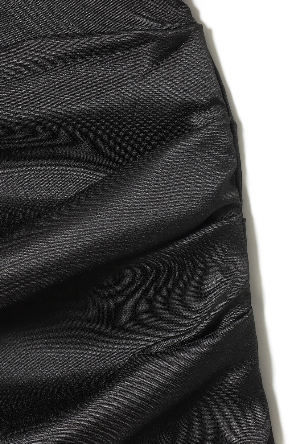 Strapless Corset Boned Bodice Draped Tulip Hem Sash Trail Mini Dress