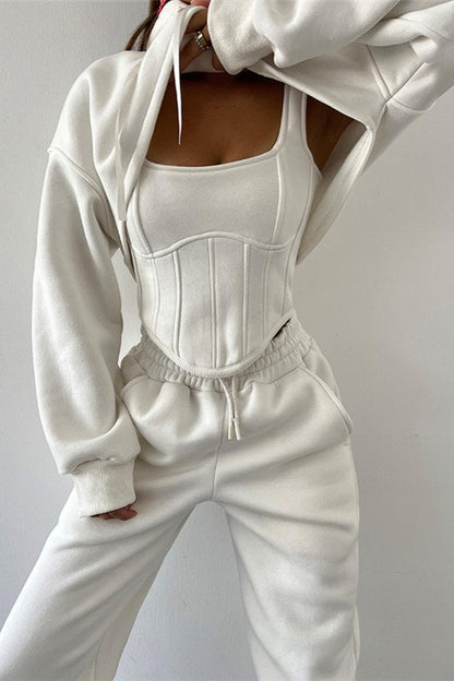 Tank Asymmetrical Hem Three Piece Set