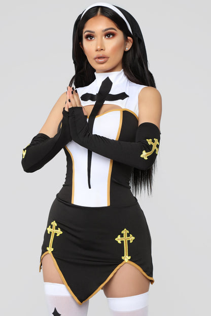 Bad Habits Nun  Costume Set