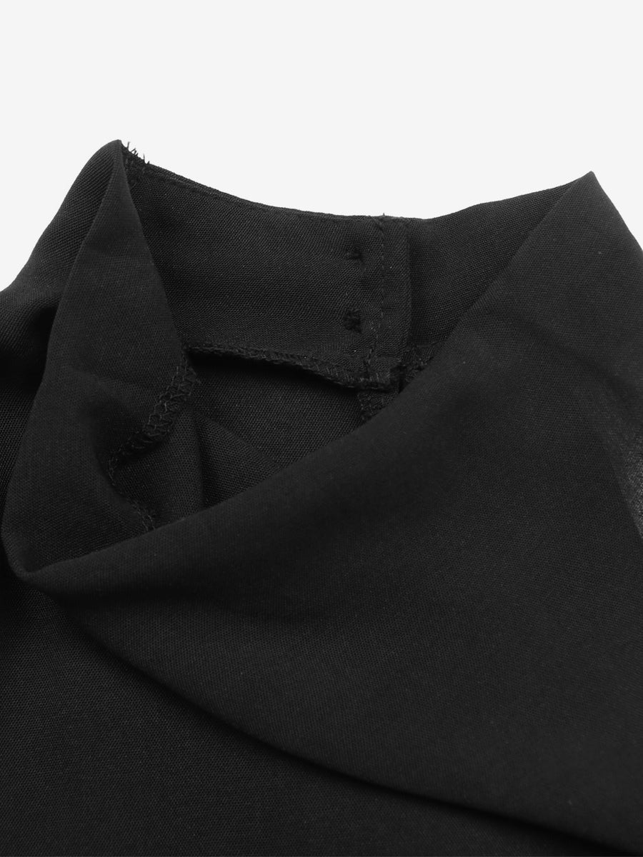 Mini Dresses Black Sleeveless Polyester Short Dress For Women Mini Dresses