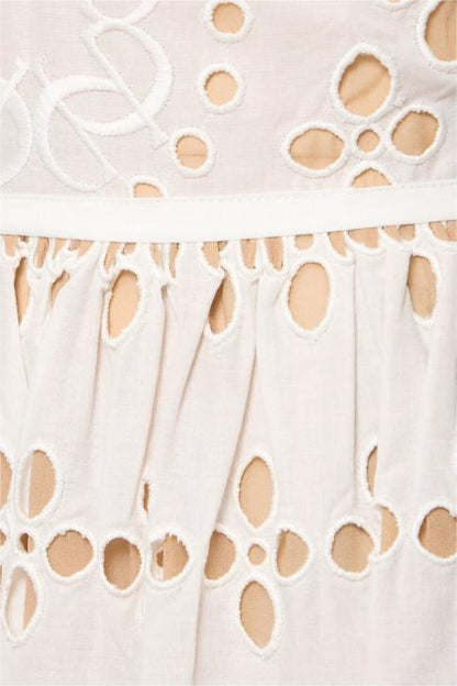 Solid Lace Sleeveless Midi Dress
