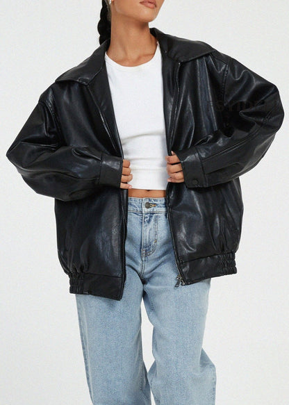 Women's Leather Jacket â_?Locomotive-InspiRed Style