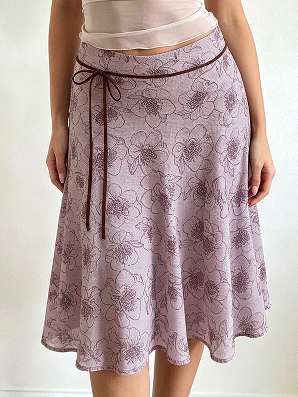 Floral Print Maxi Skirt