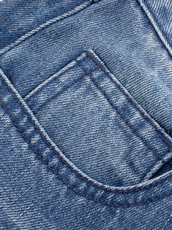 Low Rise Washed Bootcut Jeans
