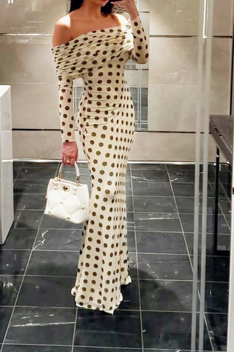 Polka Dot Backless Bodycon Birthday Dress