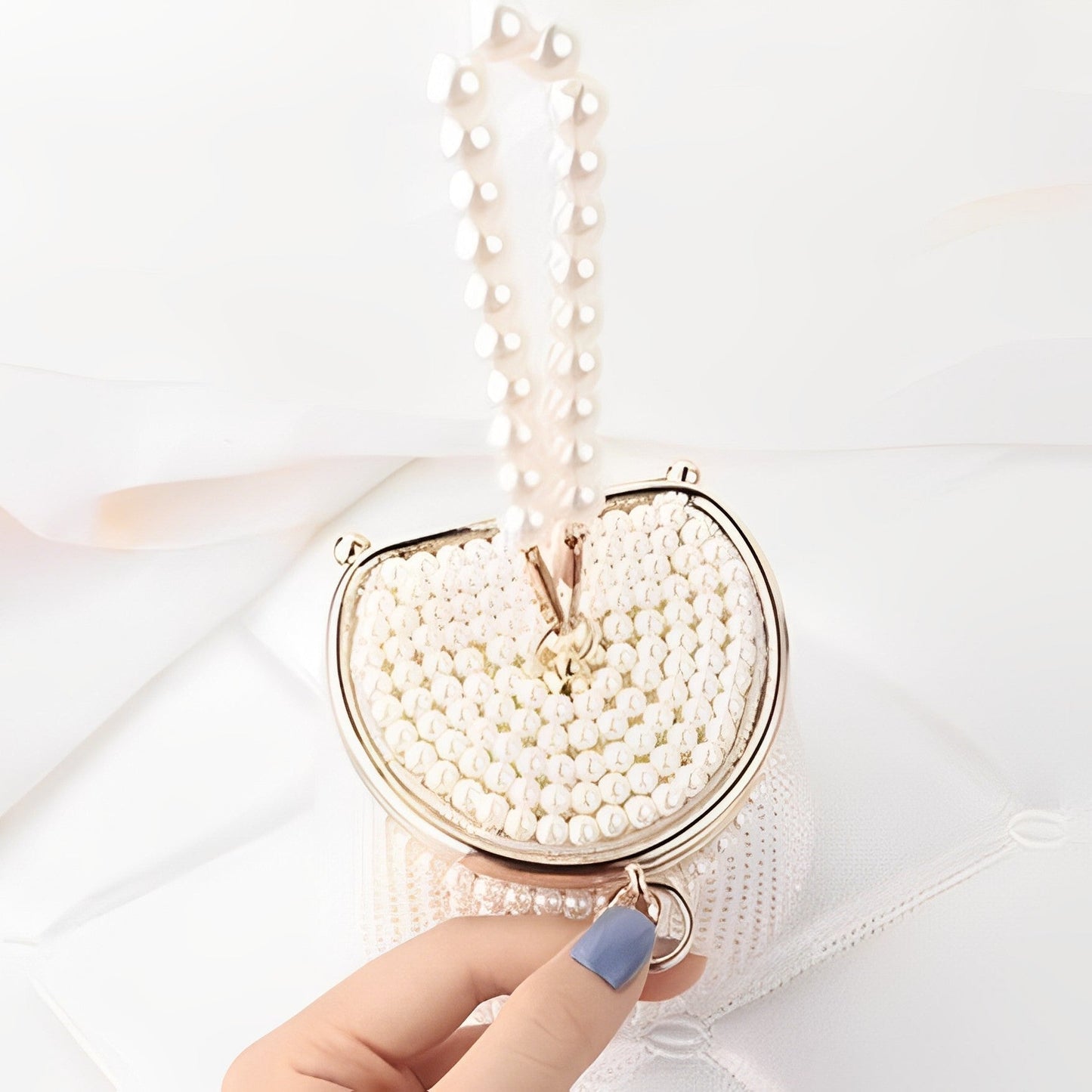 Rica Pearl Handbag Studded