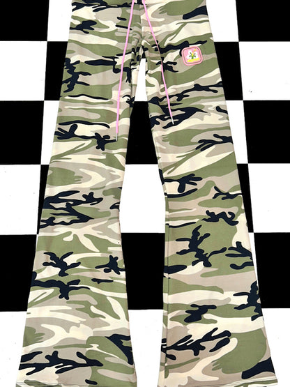 Camouflage Print Bandeau Top