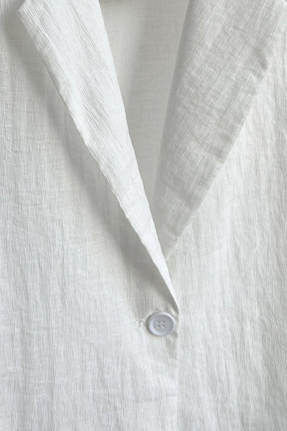 Lightweight Linen-Look Blazer