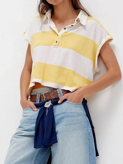 Rugby Cropped Top