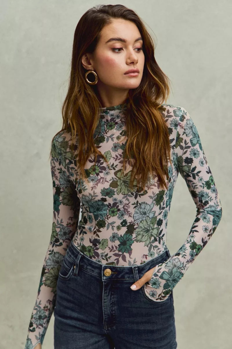Poppy Mesh Top