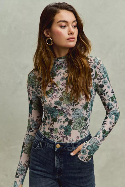 Poppy Mesh Top
