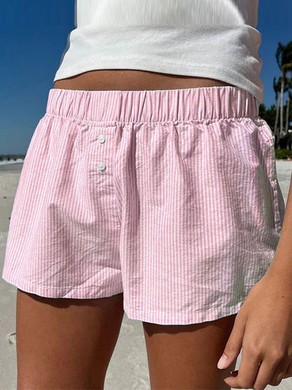 Stripe Print Shorts