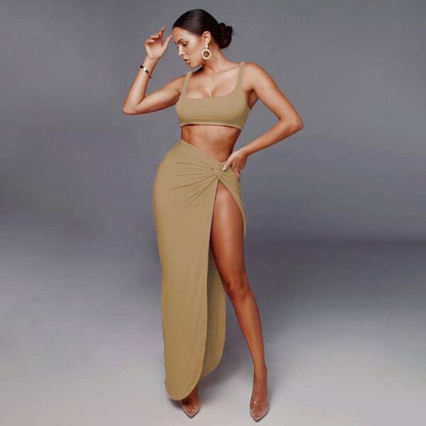 Baddie B Co-ord - Khaki