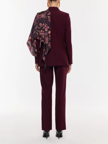 Elegant High-Waist Straight-Leg Trousers