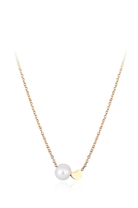 Sweet Heart Pearl Necklace