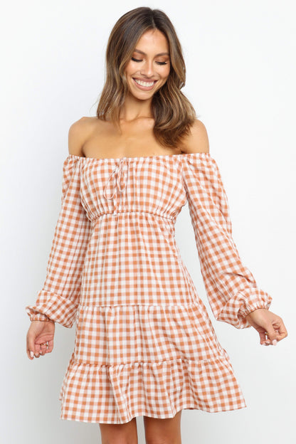 Fall Daily Tie Short A Line Dress