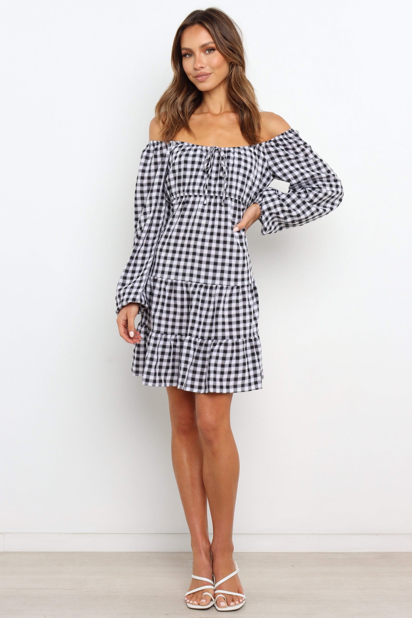 Fall Daily Tie Short A Line Dress