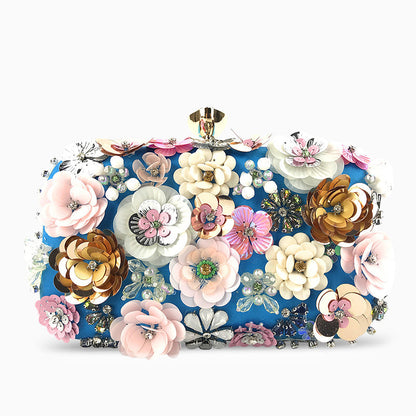 Zenaida Beaded Floral Clutch Bag