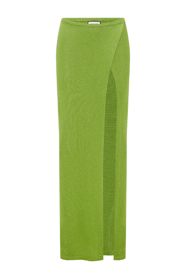 Elegant High-slit Casual Knitted Cover-up Maxi Skirt