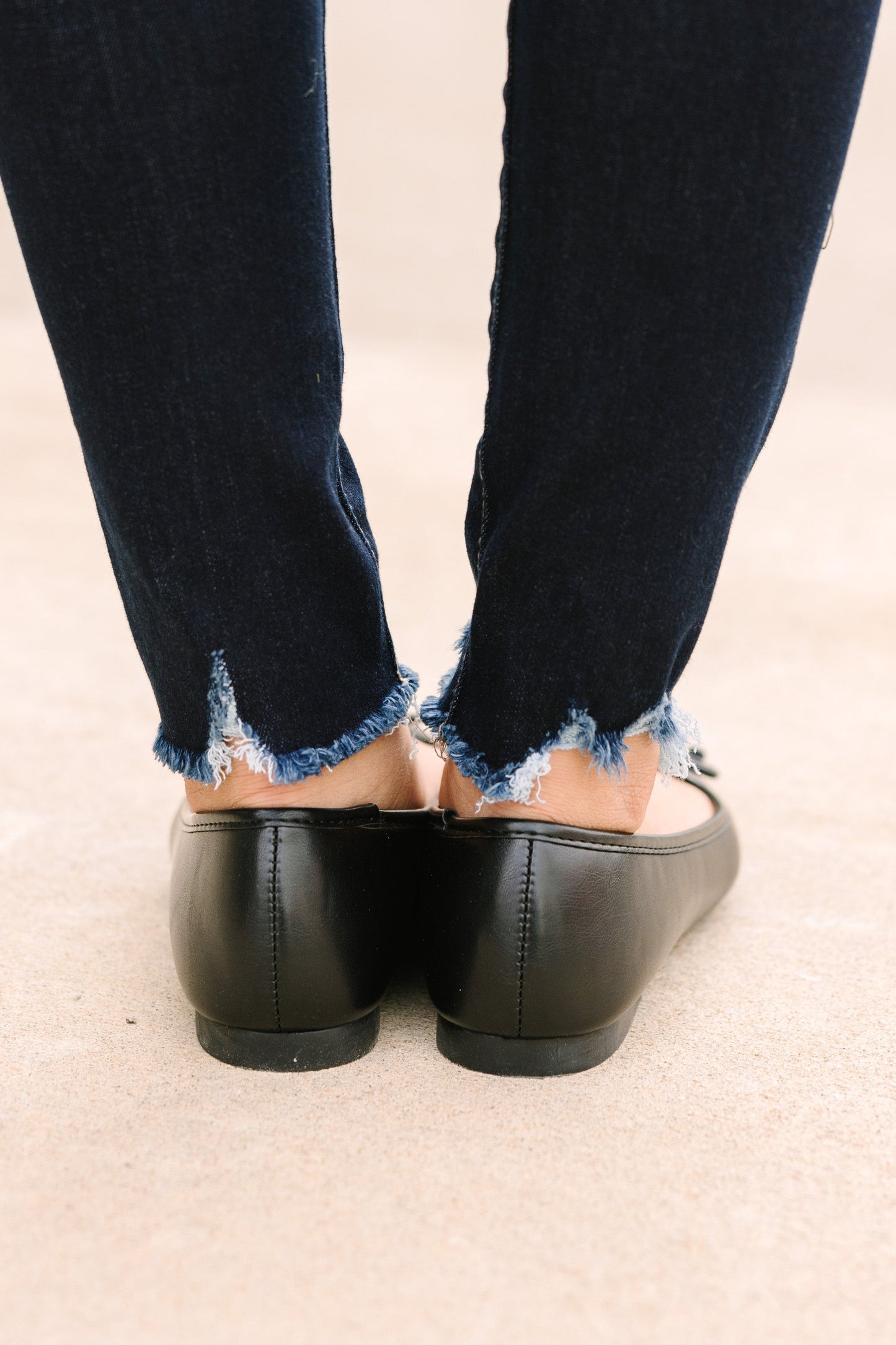 Pep In Your Step Black Flats
