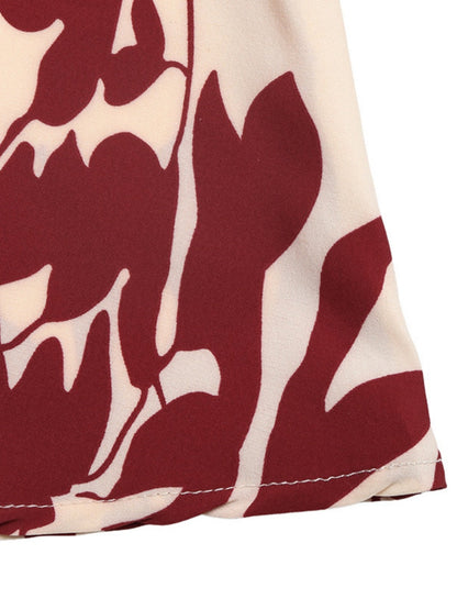 Camisoles Backless Printed Retro Vacation Maxi Dresses