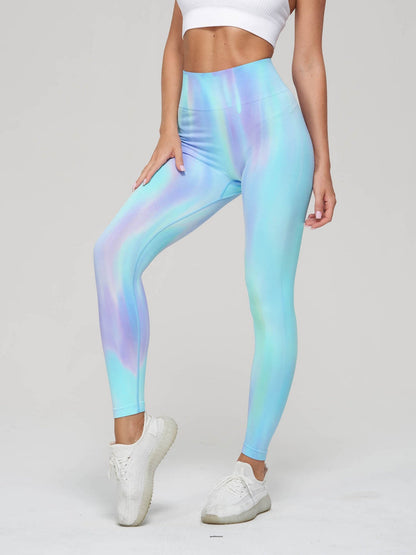 Seamless Color High-waisted Hip Lift Sports Yoga Pants